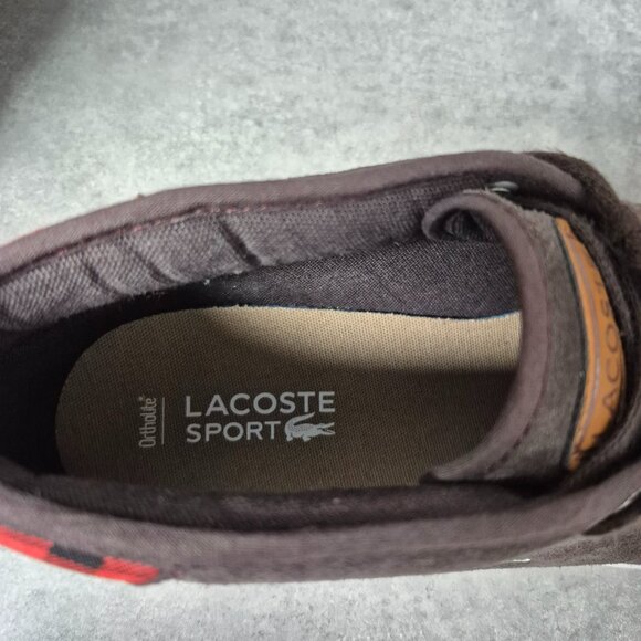 NWT Lacoste Sport Ampthill Brown Suede Chukka Boots Size 11 - Picture 10 of 16